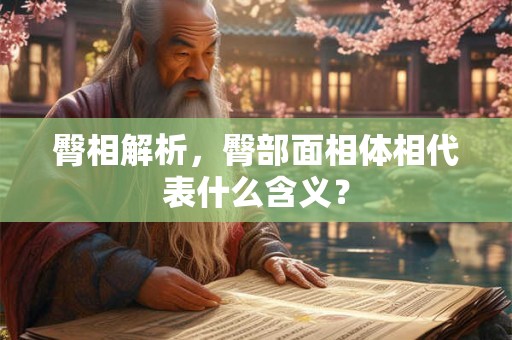 臀相解析，臀部面相体相代表什么含义？