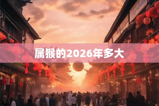 属猴的2026年多大