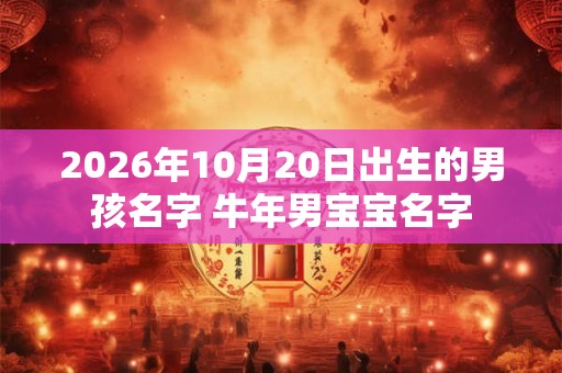 2026年10月20日出生的男孩名字 牛年男宝宝名字 2026年10月20日出生的男孩名字 牛年男宝宝名字