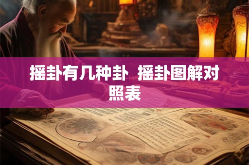 摇卦有几种卦  摇卦图解对照表