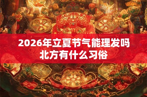 2026年立夏节气能理发吗北方有什么习俗 2026年立夏节气能理发吗北方有什么习俗