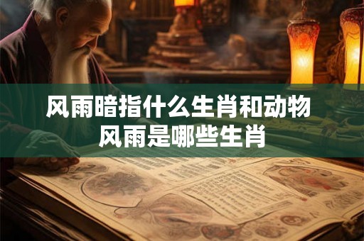 风雨暗指什么生肖和动物 风雨是哪些生肖