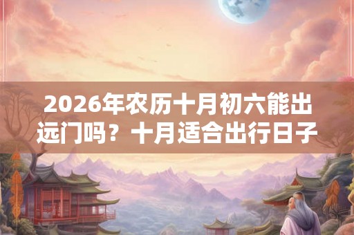 2026年农历十月初六能出远门吗？十月适合出行日子大全
