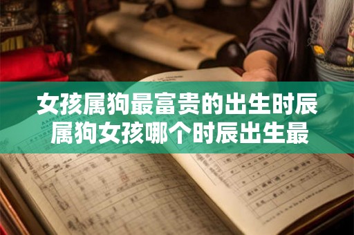 女孩属狗最富贵的出生时辰 属狗女孩哪个时辰出生最好命