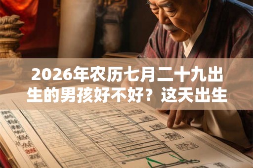 2026年农历七月二十九出生的男孩好不好？这天出生如何？