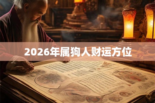 2026年属狗人财运方位