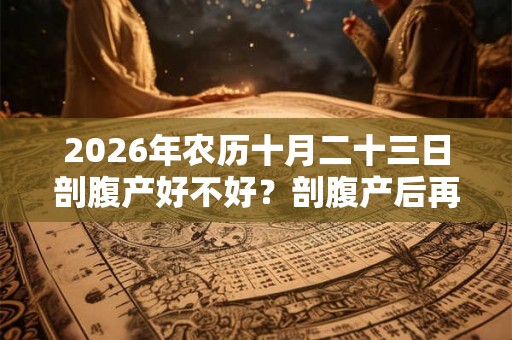 2026年农历十月二十三日剖腹产好不好？剖腹产后再怀孕注意事项