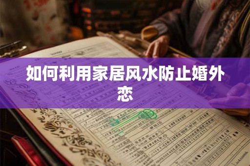 如何利用家居风水防止婚外恋