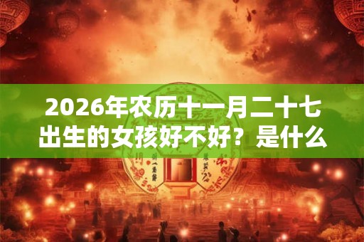 2026年农历十一月二十七出生的女孩好不好？是什么命？