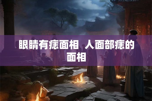 眼睛有痣面相  人面部痣的面相