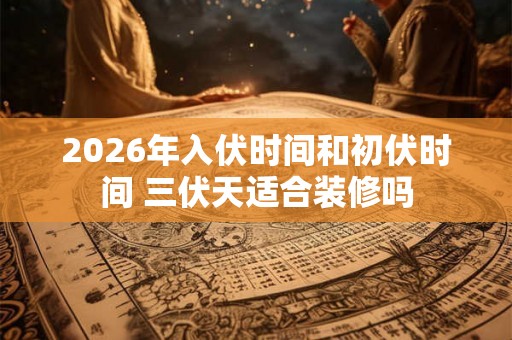 2026年入伏时间和初伏时间 三伏天适合装修吗 2026年入伏时间和初伏时间 三伏天适合装修吗