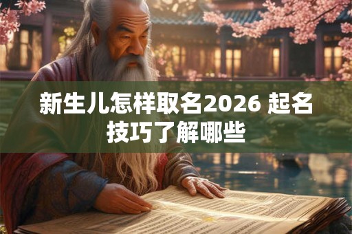 新生儿怎样取名2026 起名技巧了解哪些
