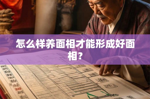 怎么样养面相才能形成好面相？