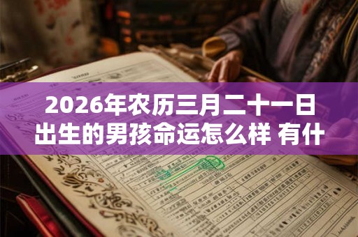 2026年农历三月二十一日出生的男孩命运怎么样 有什么说法 2026年农历三月二十一日出生的男孩命运怎么样 有什么说法