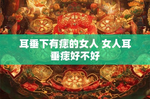 耳垂下有痣的女人 女人耳垂痣好不好