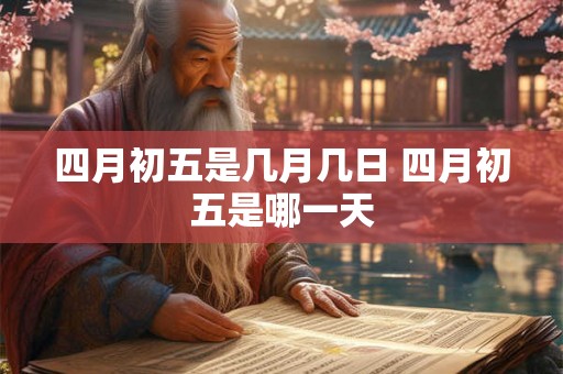 四月初五是几月几日 四月初五是哪一天