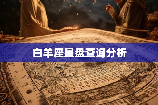 白羊座星盘查询分析