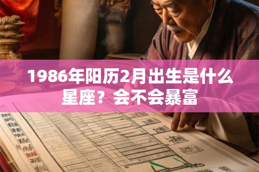 1986年阳历2月出生是什么星座？会不会暴富