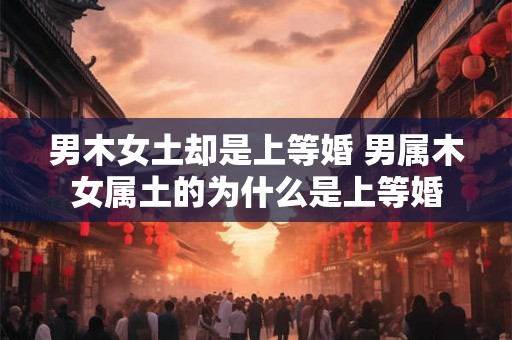 男木女土却是上等婚 男属木女属土的为什么是上等婚