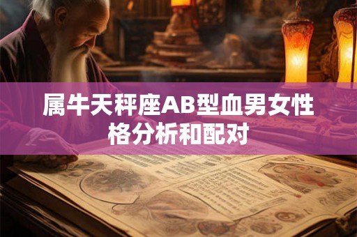 属牛天秤座AB型血男女性格分析和配对