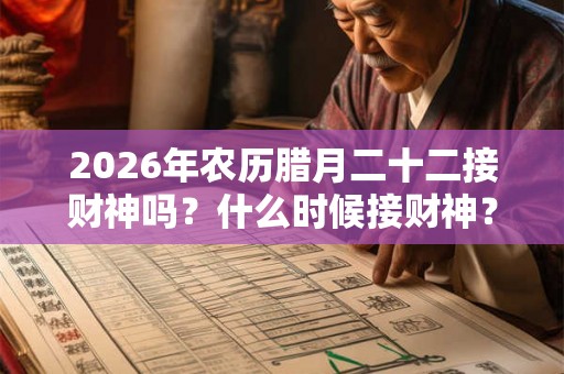 2026年农历腊月二十二接财神吗？什么时候接财神？