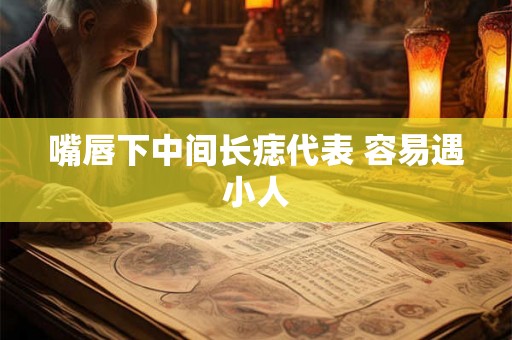 嘴唇下中间长痣代表 容易遇小人 嘴唇下中间长痣代表 容易遇小人