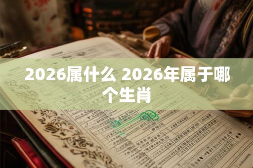 2026属什么 2026年属于哪个生肖 2026属什么 2026年属于哪个生肖