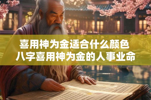 喜用神为金适合什么颜色 八字喜用神为金的人事业命运