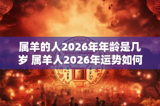 属羊的人2026年年龄是几岁 属羊人2026年运势如何 属羊的人2026年年龄是几岁 属羊人2026年运势如何