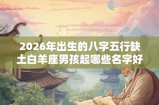 2026年出生的八字五行缺土白羊座男孩起哪些名字好 2026年出生的八字五行缺土白羊座男孩起哪些名字好