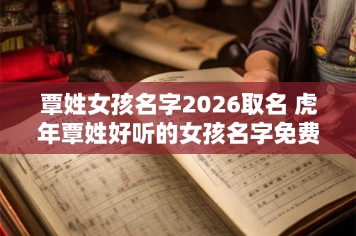 覃姓女孩名字2026取名 虎年覃姓好听的女孩名字免费