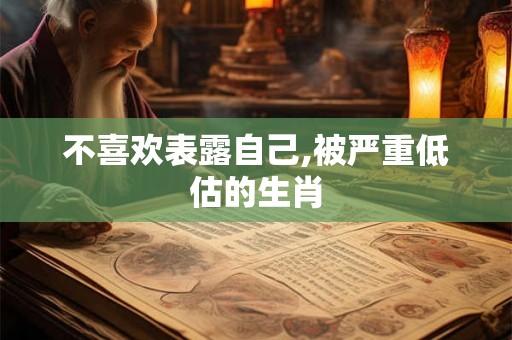 不喜欢表露自己,被严重低估的生肖