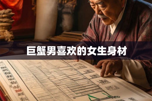 巨蟹男喜欢的女生身材 巨蟹男喜欢的女生身材