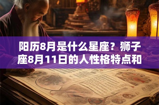 阳历8月是什么星座？狮子座8月11日的人性格特点和命运解析