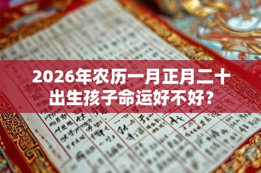 2026年农历一月正月二十出生孩子命运好不好？
