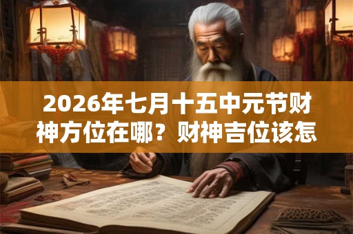 2026年七月十五中元节财神方位在哪？财神吉位该怎么看？