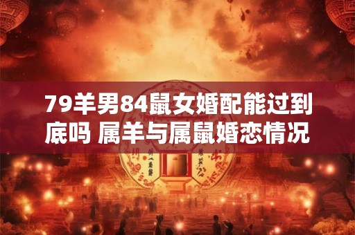 79羊男84鼠女婚配能过到底吗 属羊与属鼠婚恋情况