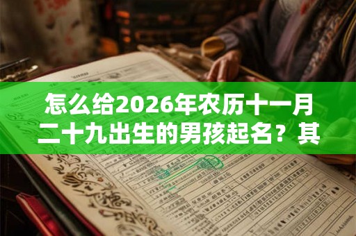怎么给2026年农历十一月二十九出生的男孩起名？其性格好吗？