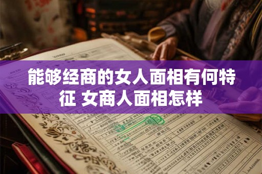 能够经商的女人面相有何特征 女商人面相怎样