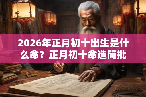 2026年正月初十出生是什么命?正月初十命造简批 2026年正月初十出生是什么命?正月初十命造简批