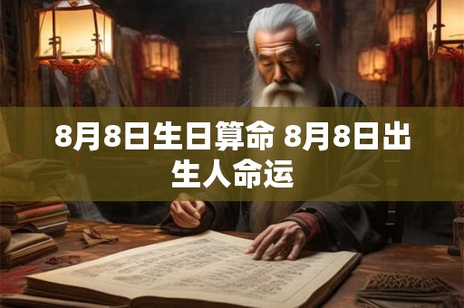8月8日生日算命 8月8日出生人命运