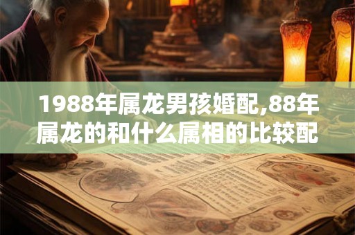 1988年属龙男孩婚配,88年属龙的和什么属相的比较配
