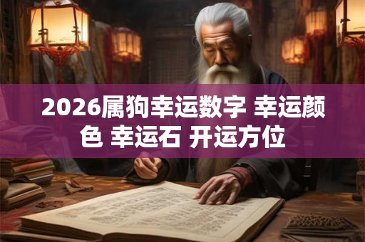 2026属狗幸运数字 幸运颜色 幸运石 开运方位