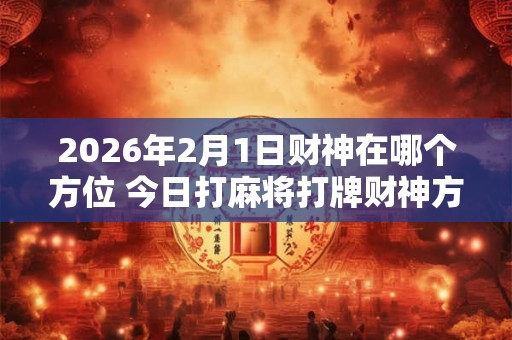 2026年2月1日财神在哪个方位 今日打麻将打牌财神方位