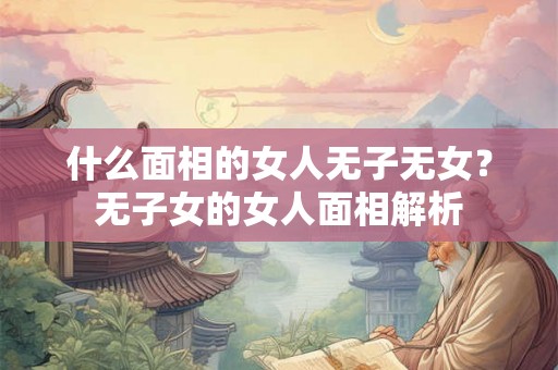 什么面相的女人无子无女？无子女的女人面相解析