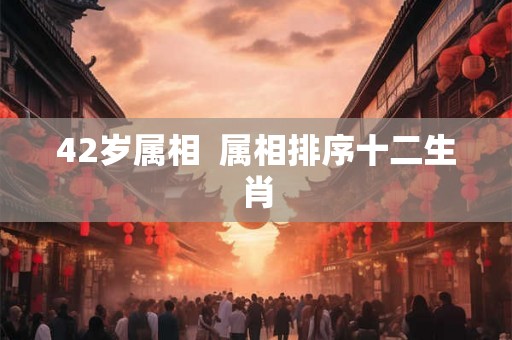 42岁属相  属相排序十二生肖
