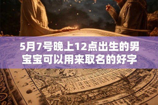 5月7号晚上12点出生的男宝宝可以用来取名的好字