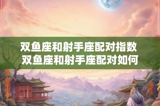 双鱼座和射手座配对指数 双鱼座和射手座配对如何 双鱼座和射手座配对指数 双鱼座和射手座配对如何