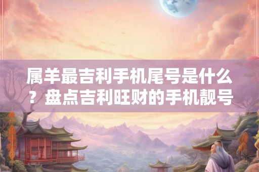 属羊最吉利手机尾号是什么？盘点吉利旺财的手机靓号!