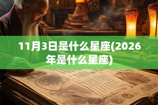 11月3日是什么星座(2026年是什么星座)